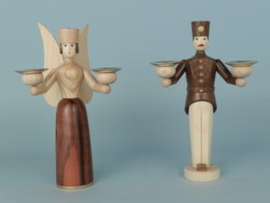 Engel und Bergmann klein, natur versch. Holzarten 2 KH