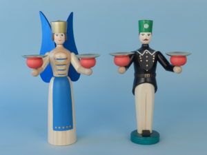 Engel und Bergmann klein, natur/blau 2 KH